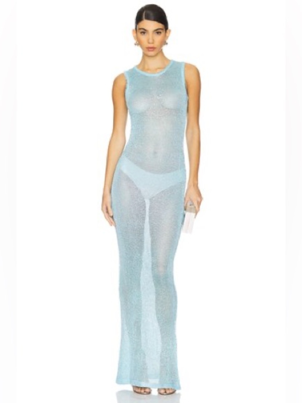 superdown Sparkle Aqua Knit Pullover